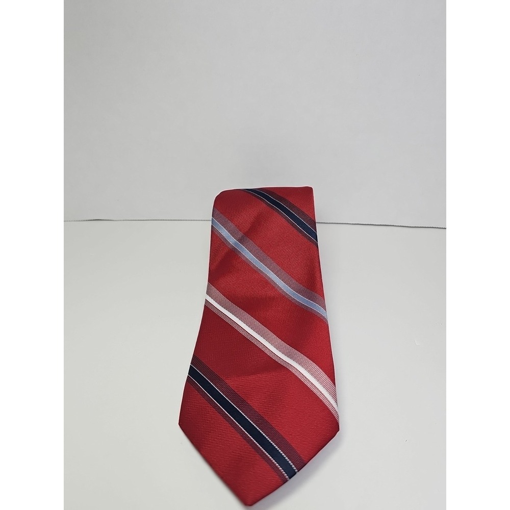 Ketch Men's Striped Multicolor Silk Necktie Tie